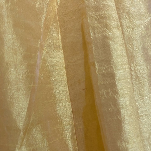 Yellow Indian Lehenga Skirt - Size XL - Adjustable Waist - Picture 8 of 9